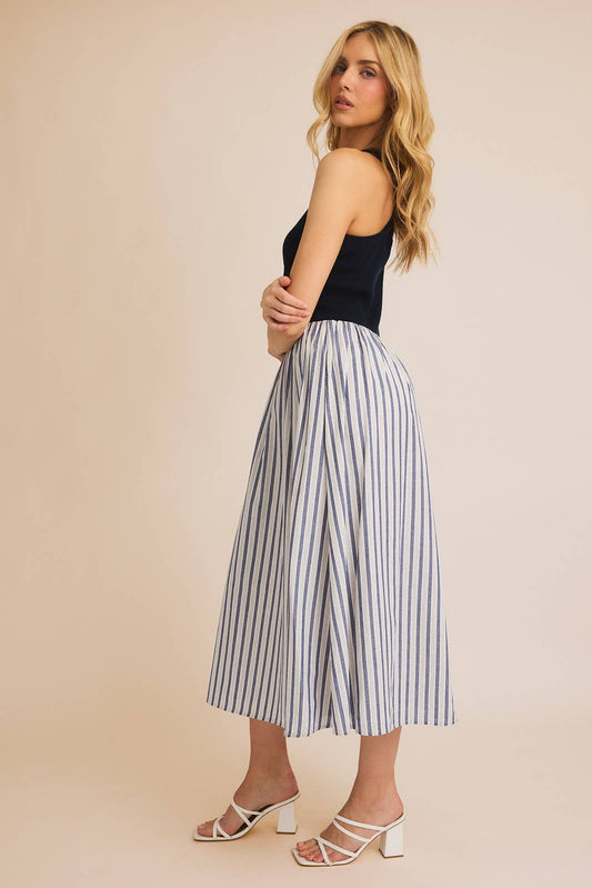Knit & Woven Maxi Dress